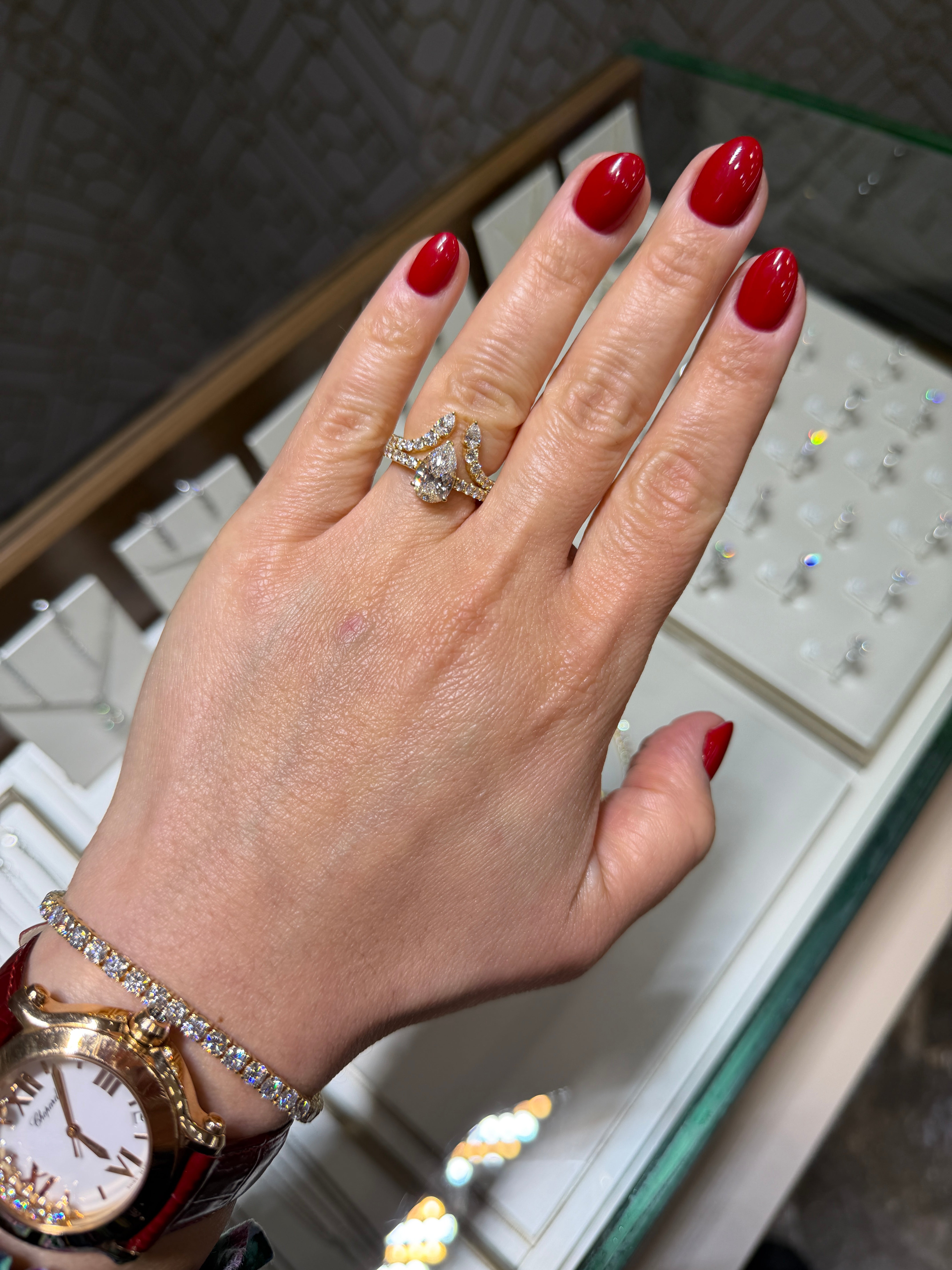 "The Aurora Pear Harmony Set - LAB GROWN DIAMONDS"