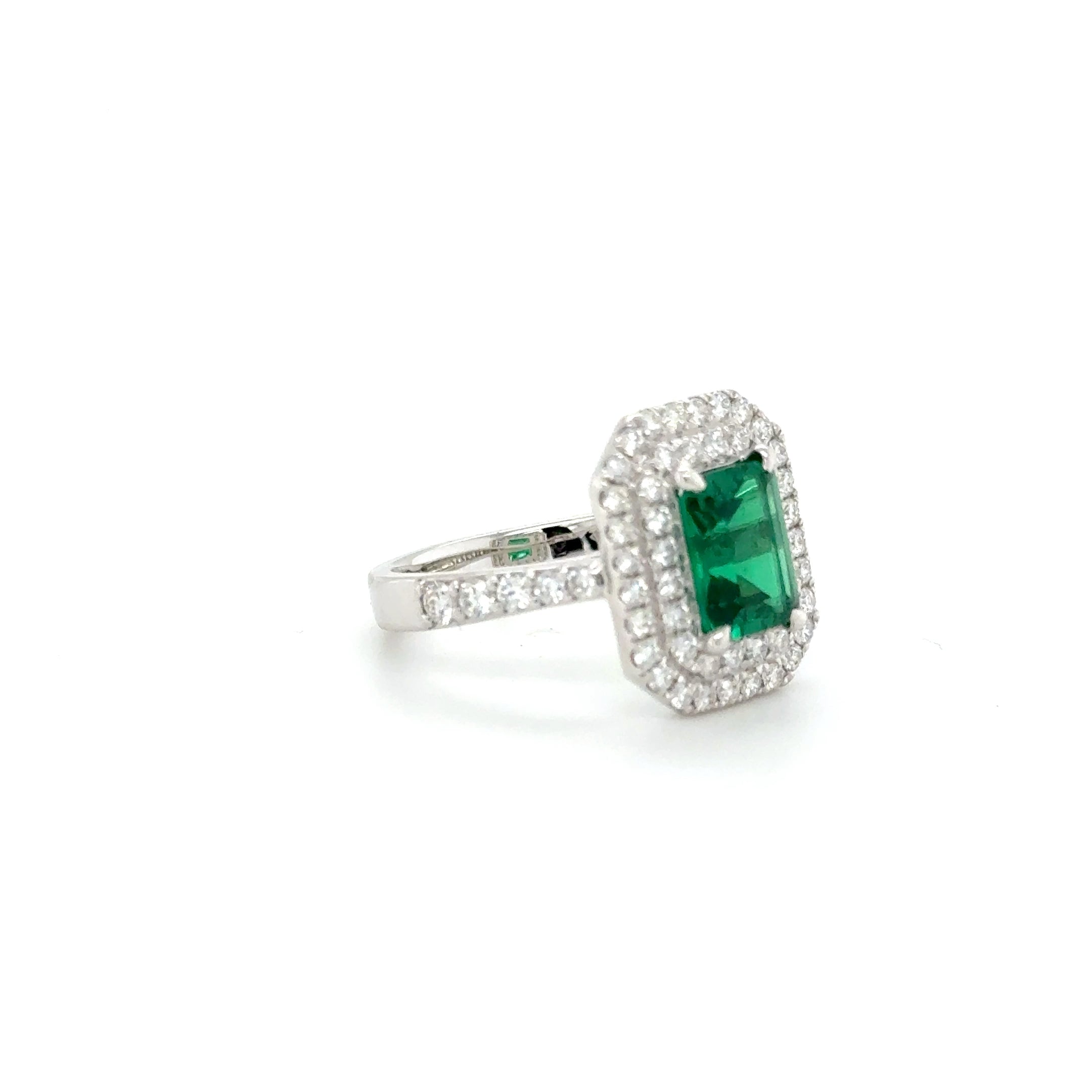 Emerald-Cut Natural Diamond Ring – 2.57ct