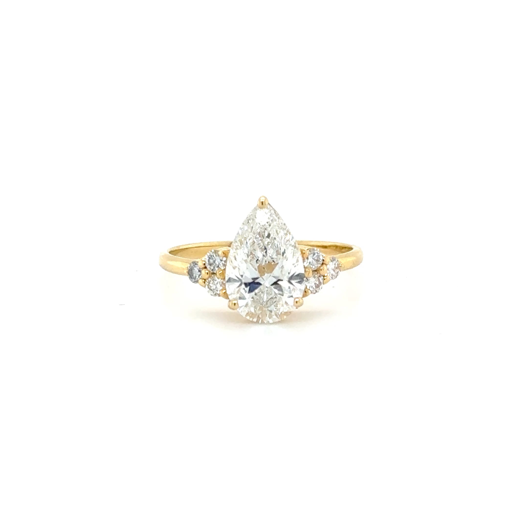 The Noéline Pear Ring / LBG 18k Yellow Gold